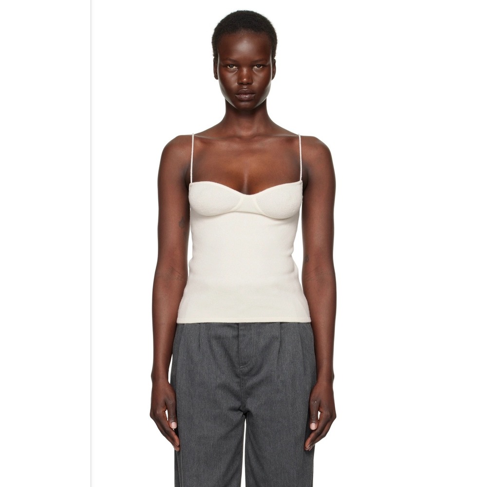 *Unavailable* Lisa Yang Off-White Alicia 100% Cashmere Ribbed Camisole Size 1